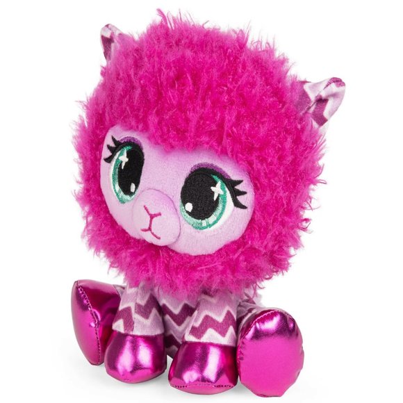 P.Lushes Designer Fashion Pets Shelly O’Llama Premium Stuffed Animal Plush, 6" - Picture 2 of 4